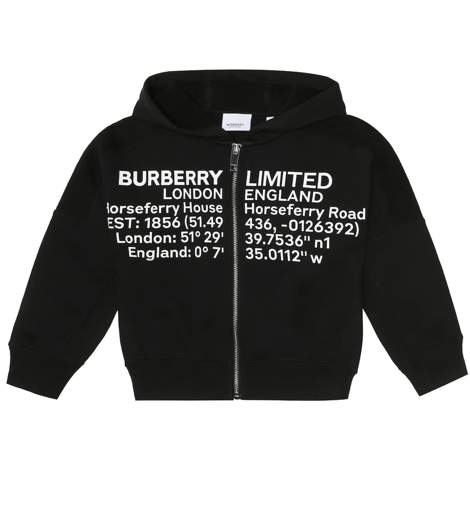 burberry hoodie kids white