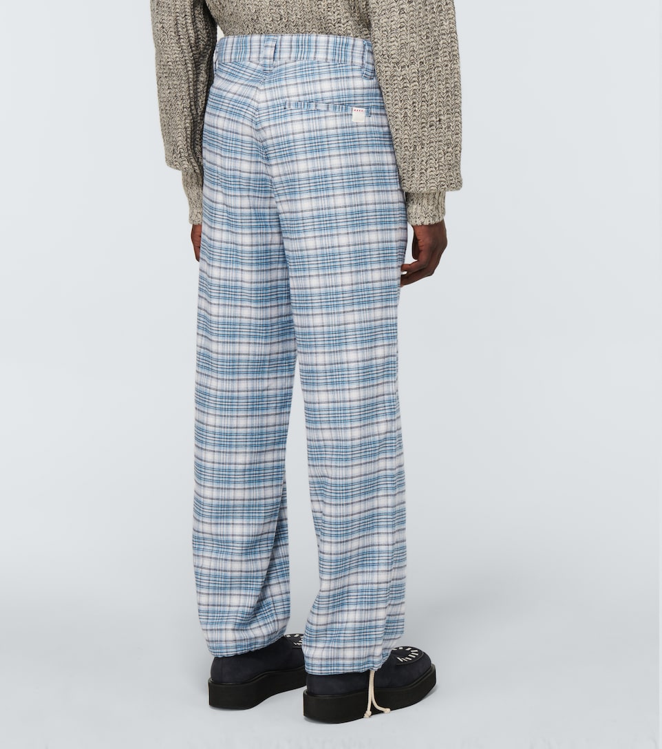 Marni - Checked cotton pants | Mytheresa