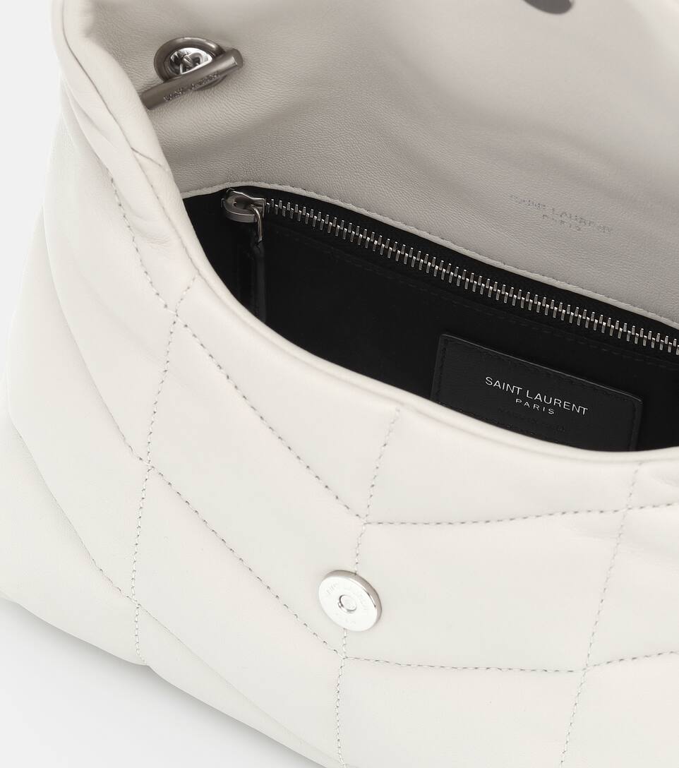 Loulou Puffer Mini Leather Shoulder Bag Saint Laurent Mytheresa