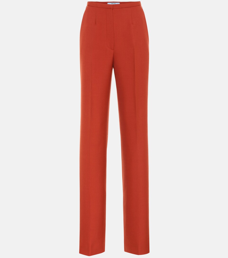 prada orange pants