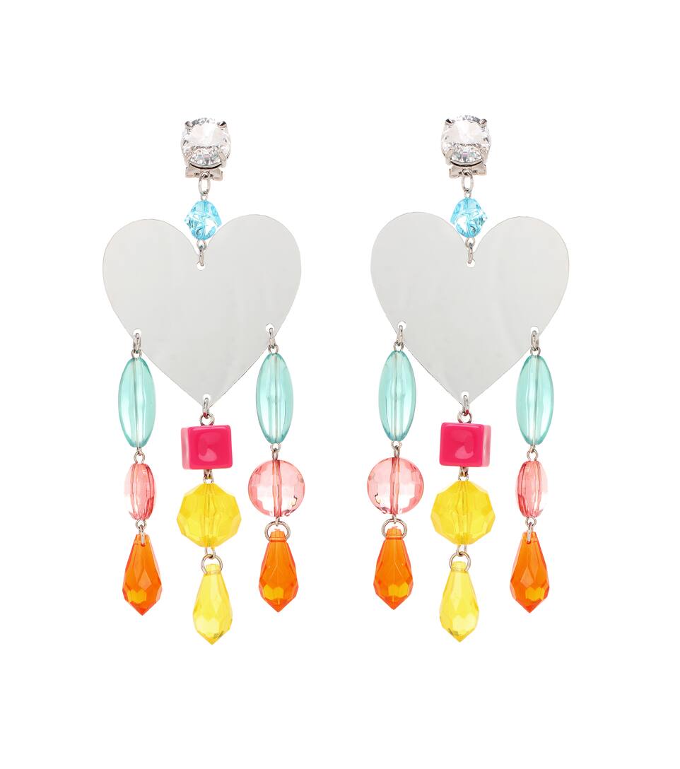 Miu Mirrored Clip On Earrings Mytheresa