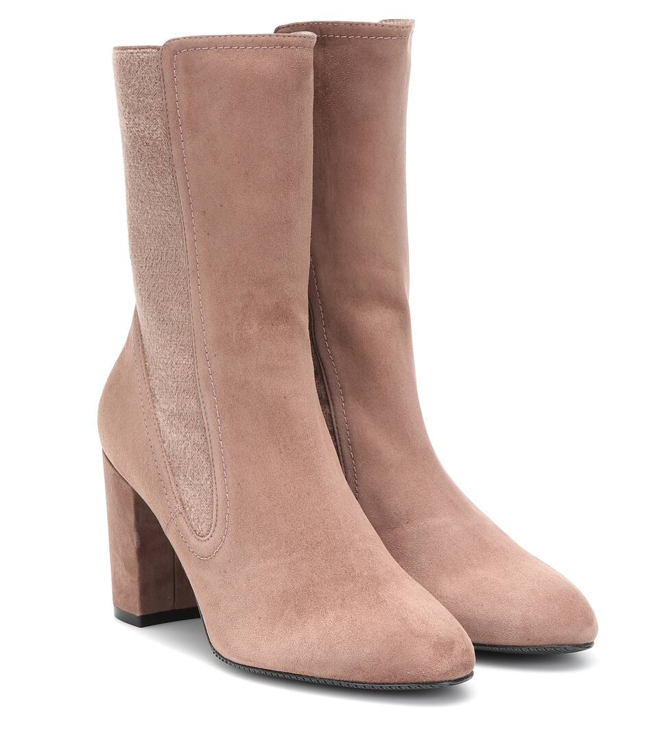stuart weitzman faux fur lined ankle boots