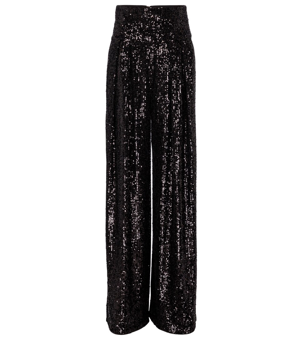 wide leg sequin pants