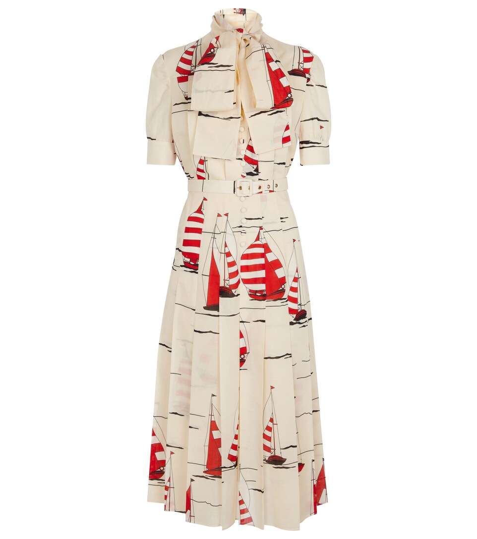 Gucci - Vestido camisero midi de lino y algodón | Costarica-embajadaShops