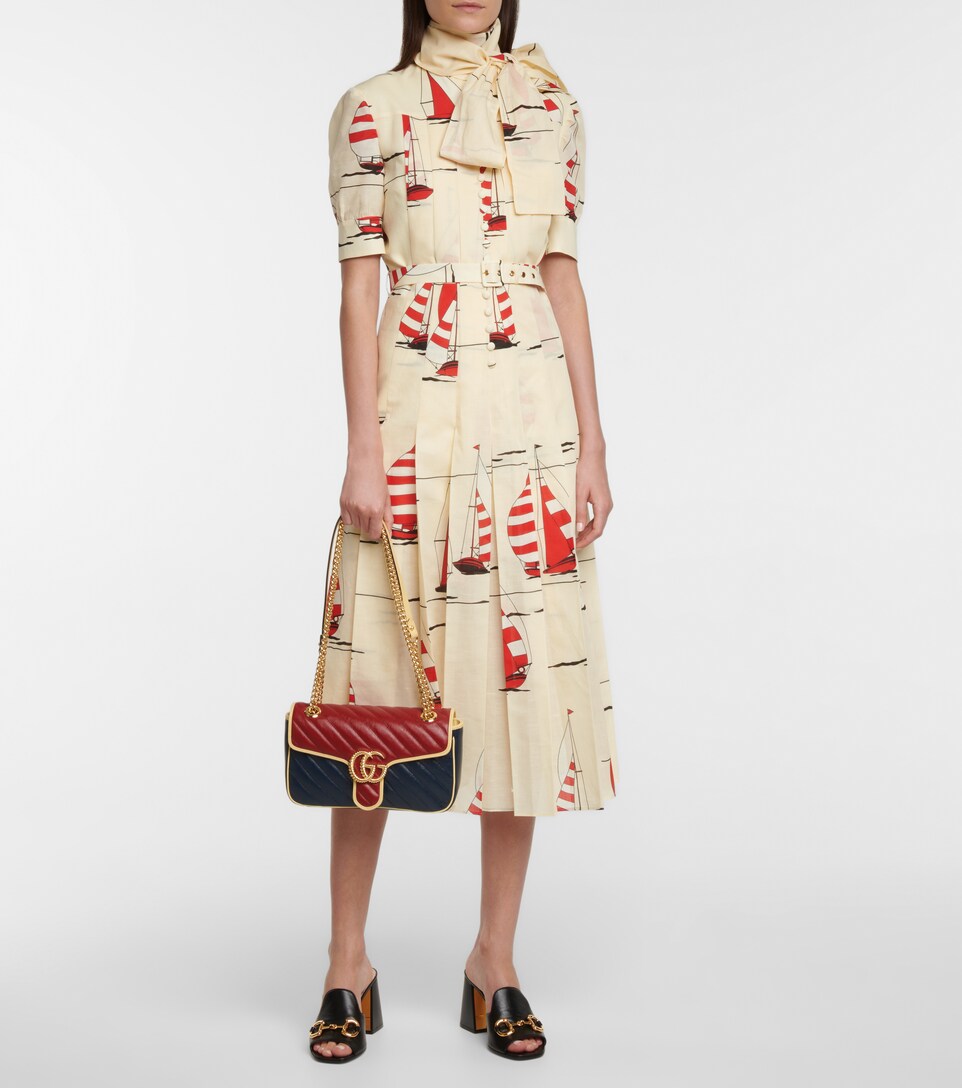 Gucci - Vestido camisero midi de lino y algodón | Costarica-embajadaShops