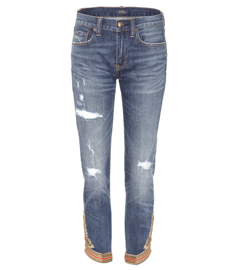 Polo LaurenMytheresa Jeans Embroidered Ralph Embroidered Polo Jeans wmv08NnO
