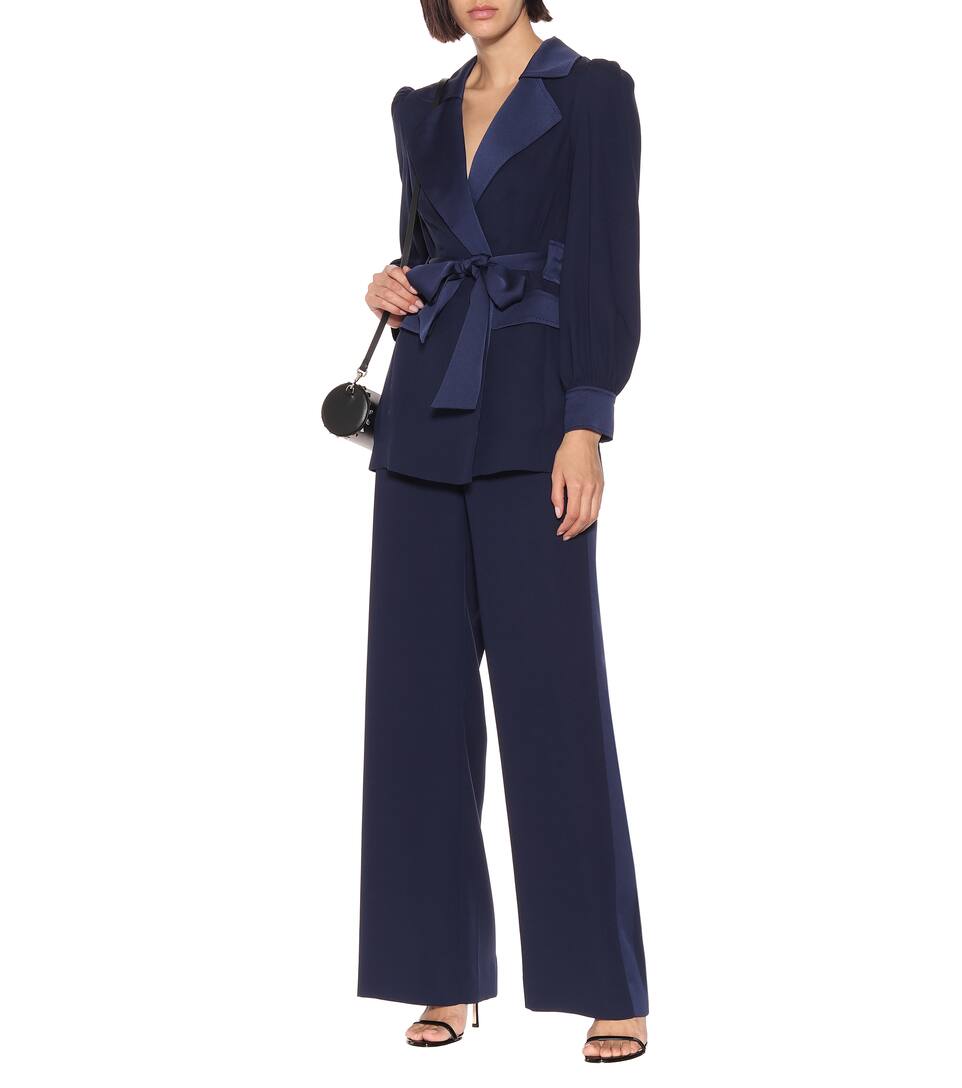 Stassie Crêpe De Furstenberg Satin Von En Diane Veste ARLq543j