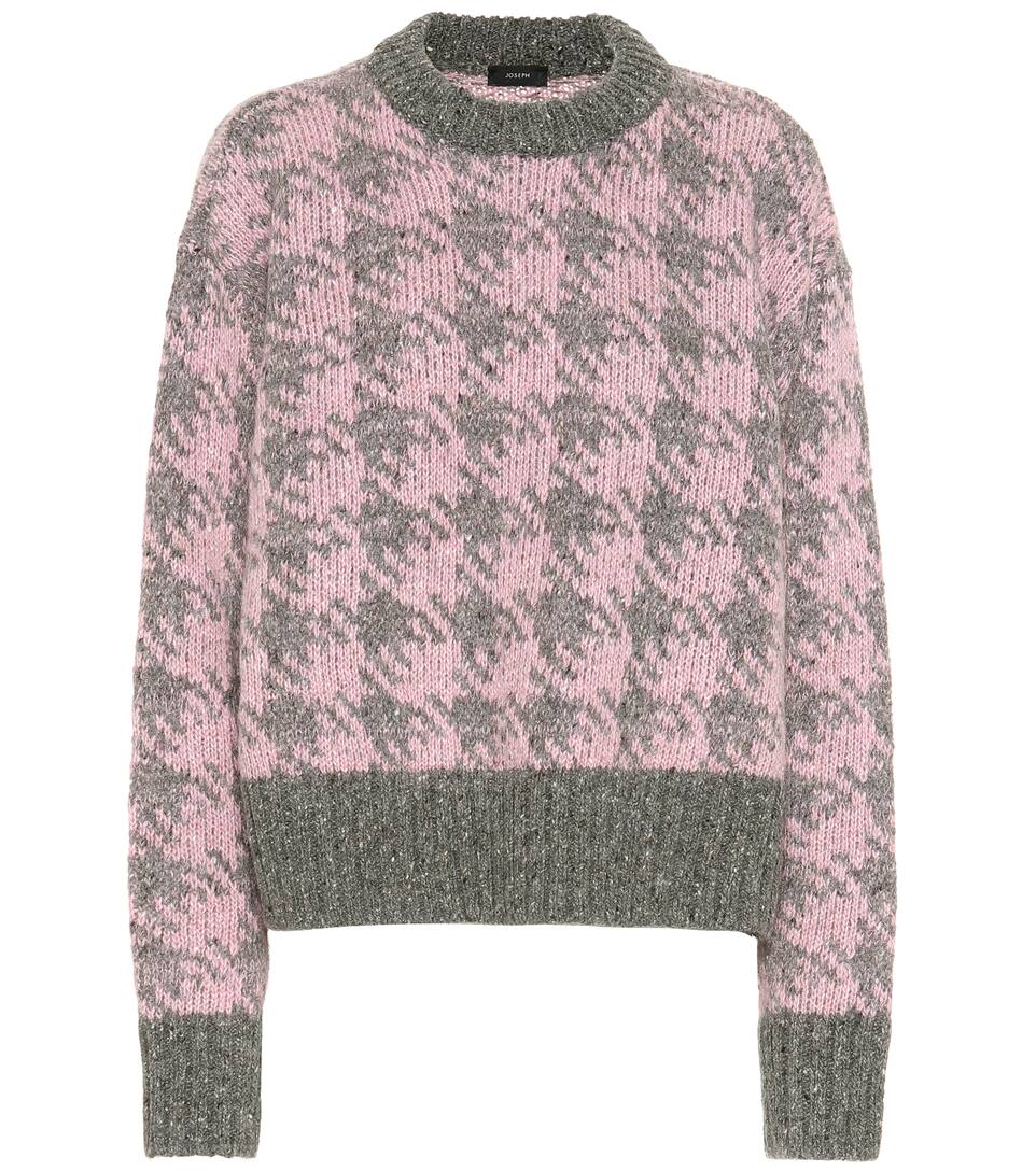 Joseph Et Pull Laine Mohair En Mélangés Carreaux À wkXZOPiTu