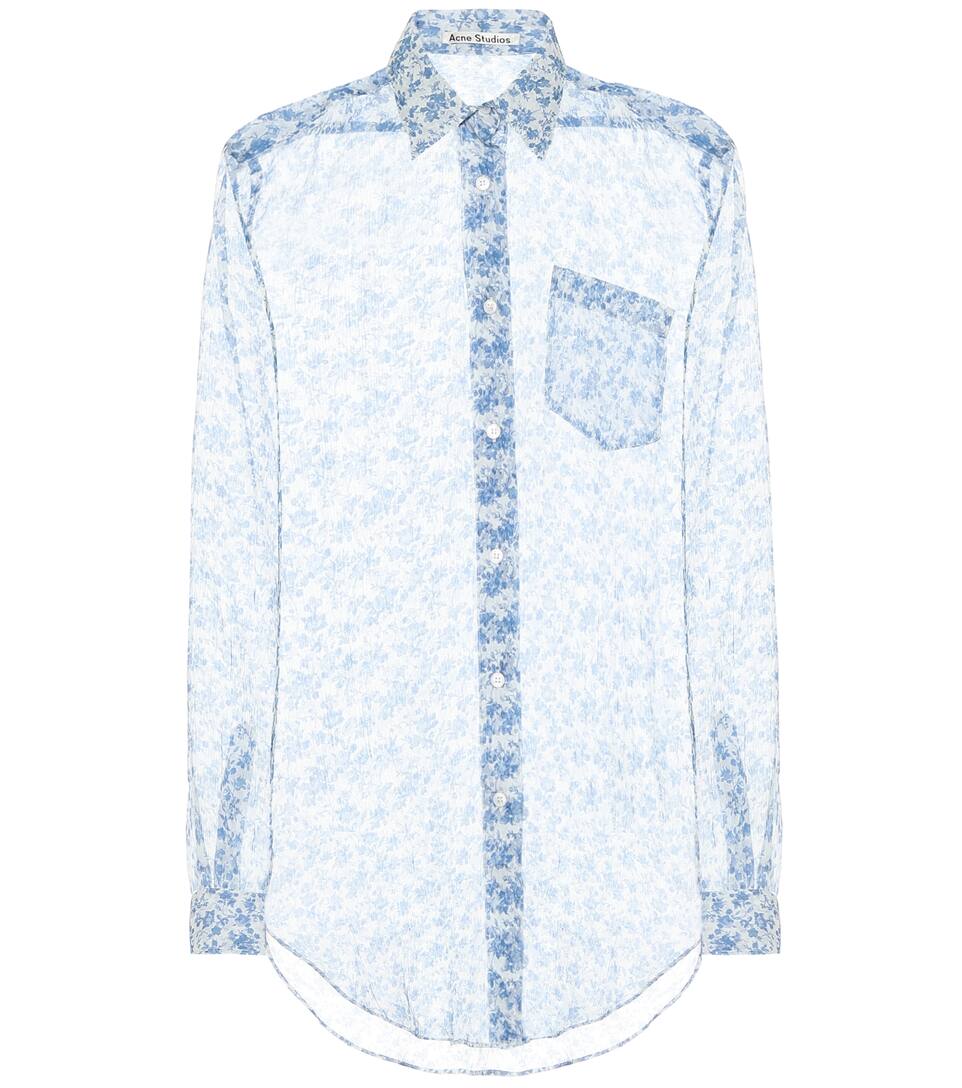 acne studios silk shirt