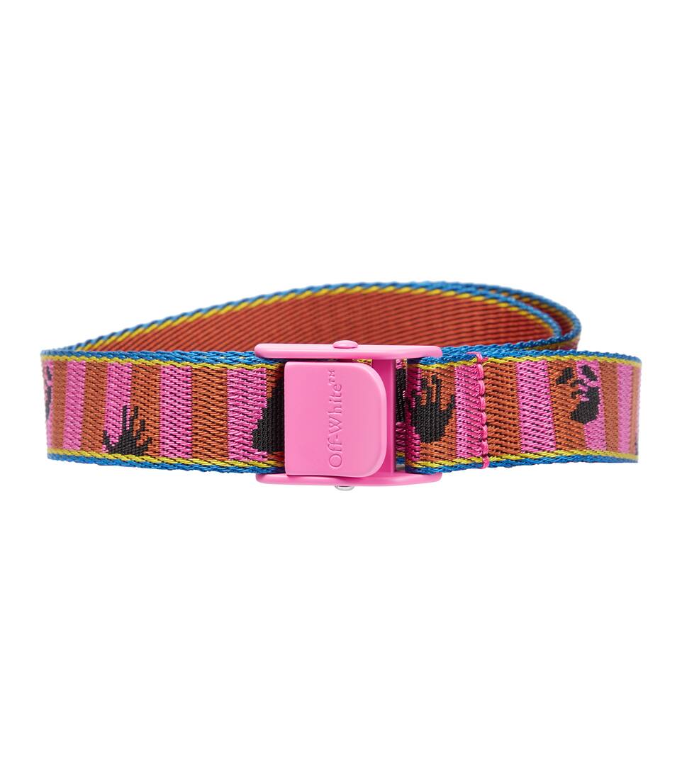 Off white pink industrial belt clearance