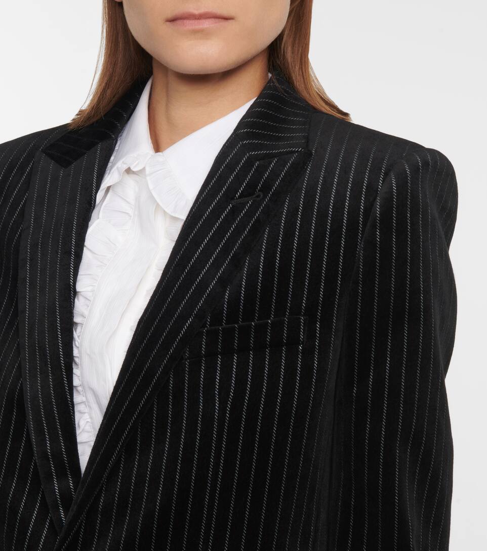 saint laurent striped blazer