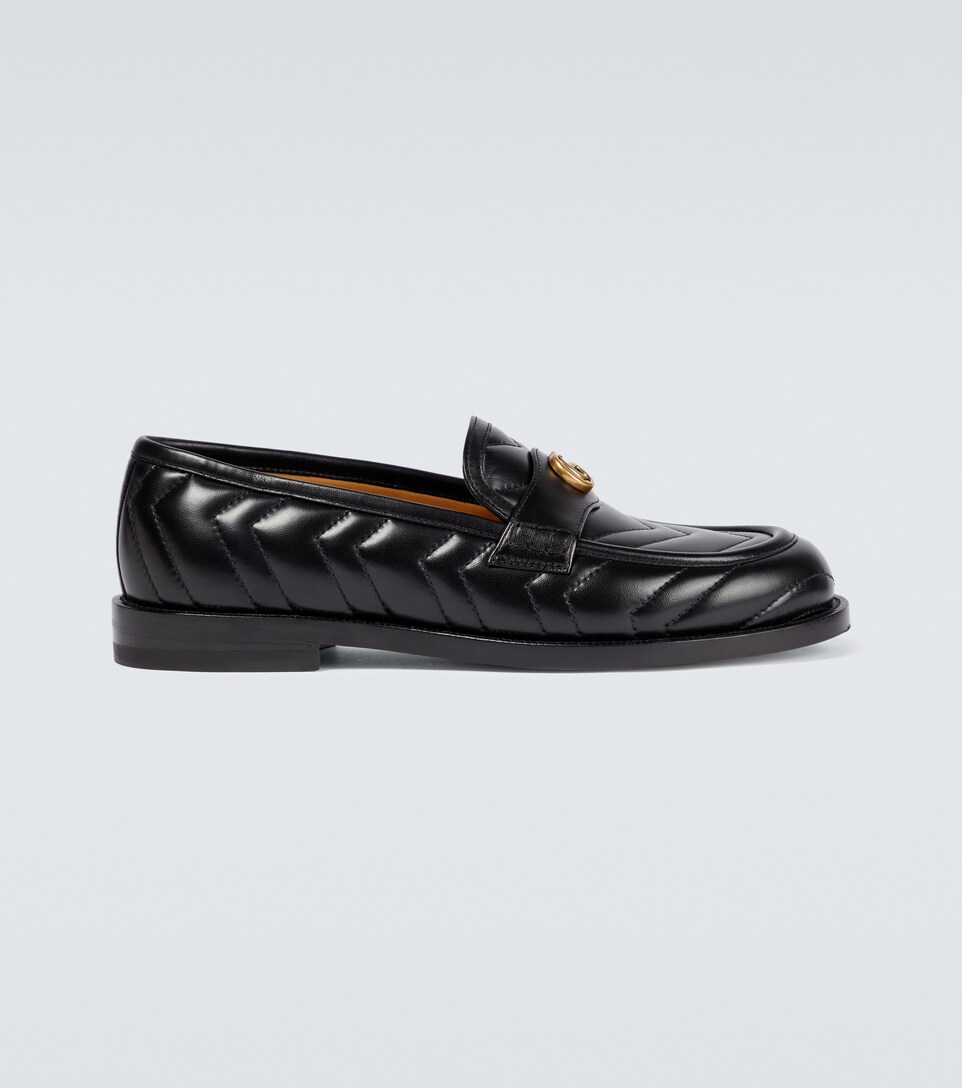 Double G quilted leather loafers 