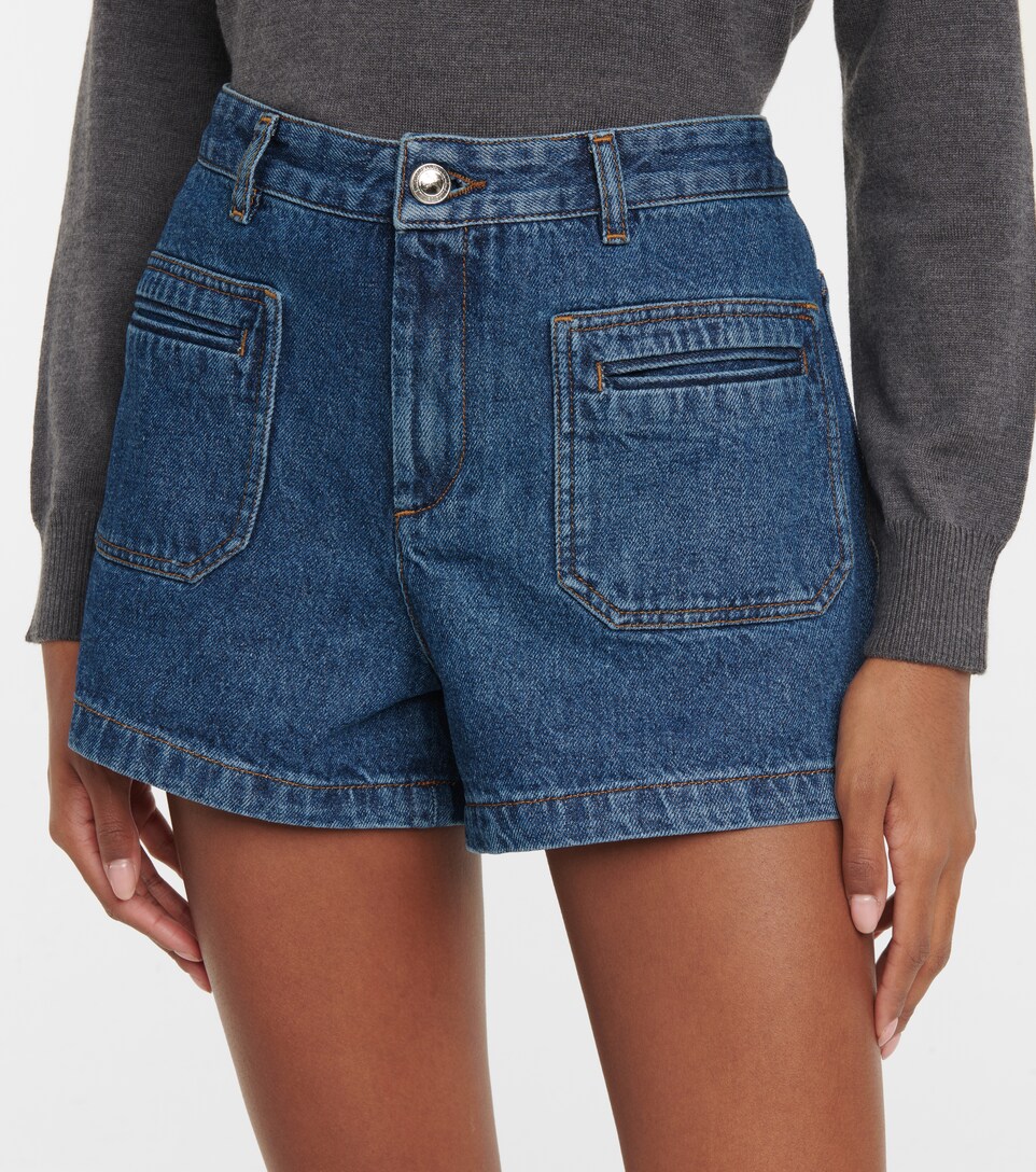 A.P.C. - Roma mid-rise denim shorts 