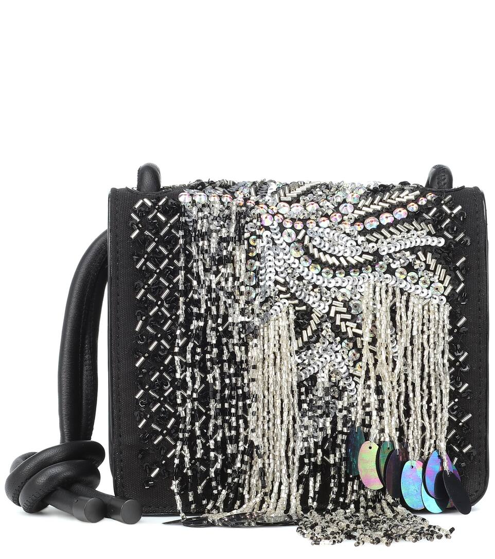Sequined Leather Shoulder Bag Dries Van Noten Mytheresa Leather Shoulder Bag Dries Van Noten
