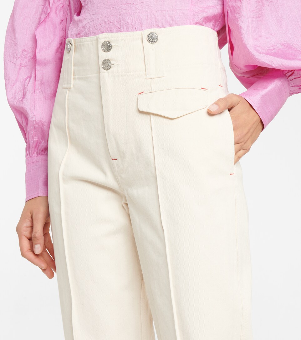 Dilirok high-rise Straight Cotton Pants