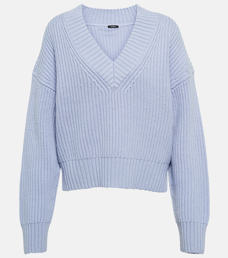 Cotton, wool and cashmere sweater 