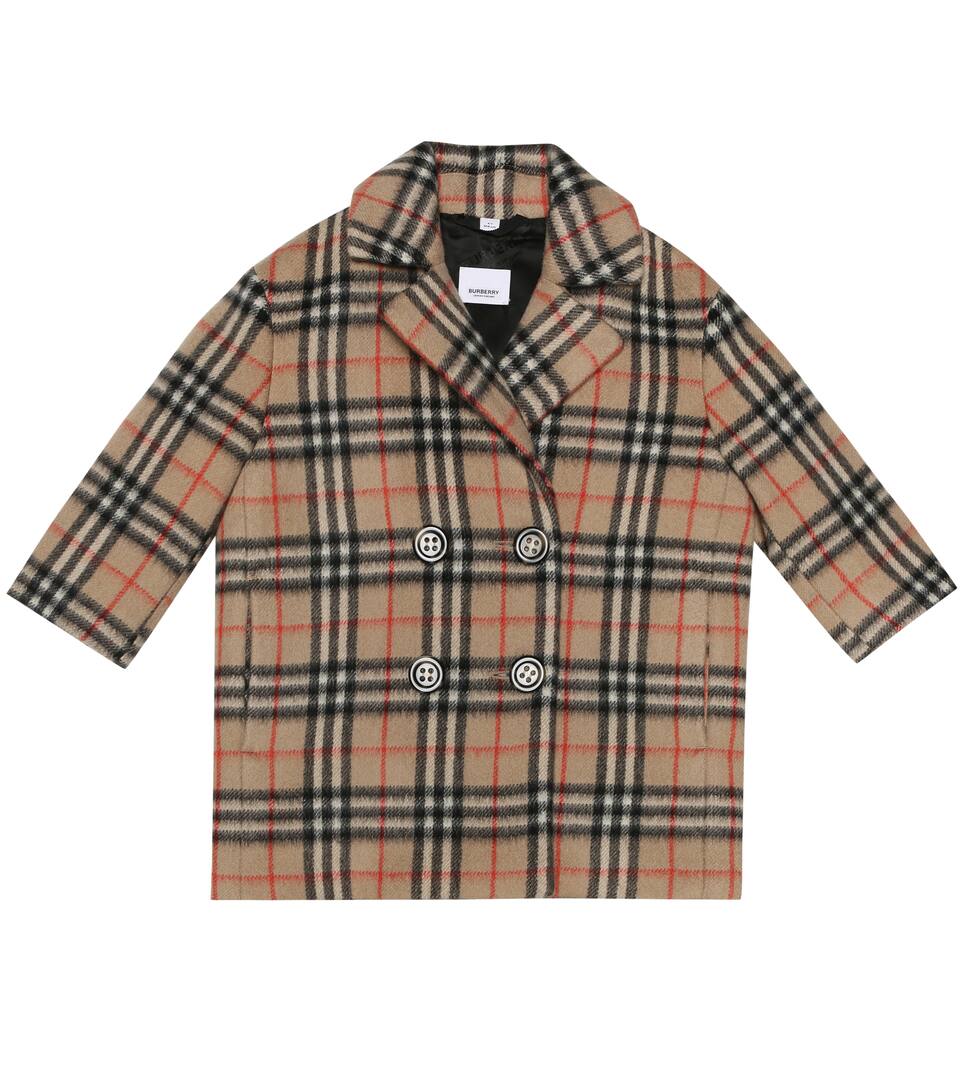 burberry check coat