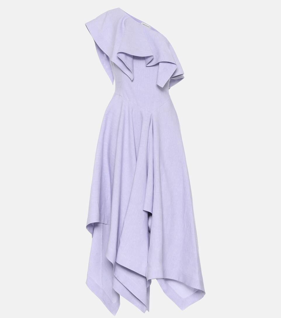 alexander mcqueen purple dress