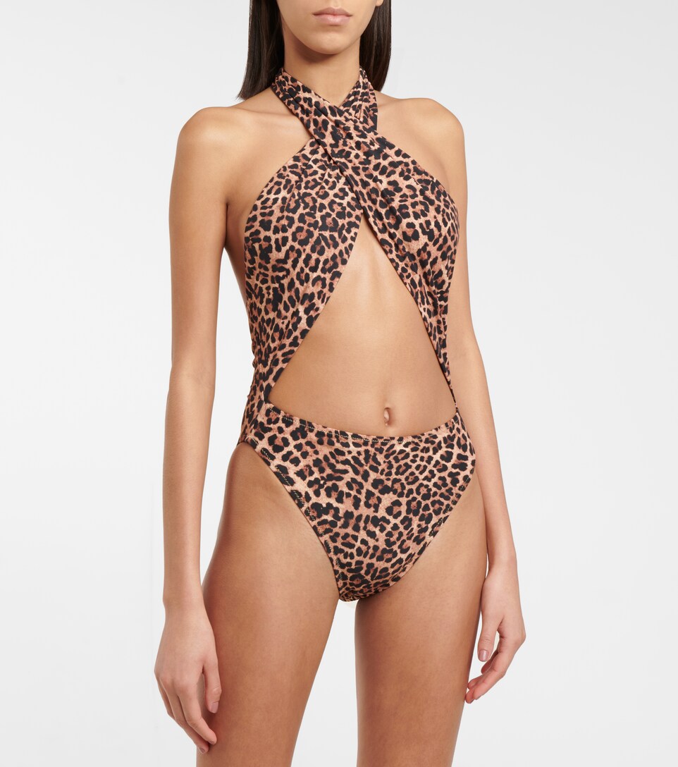 leopard print womens swimsuit