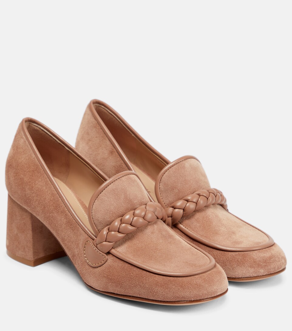 Gianvito Rossi - Suede loafer pumps 