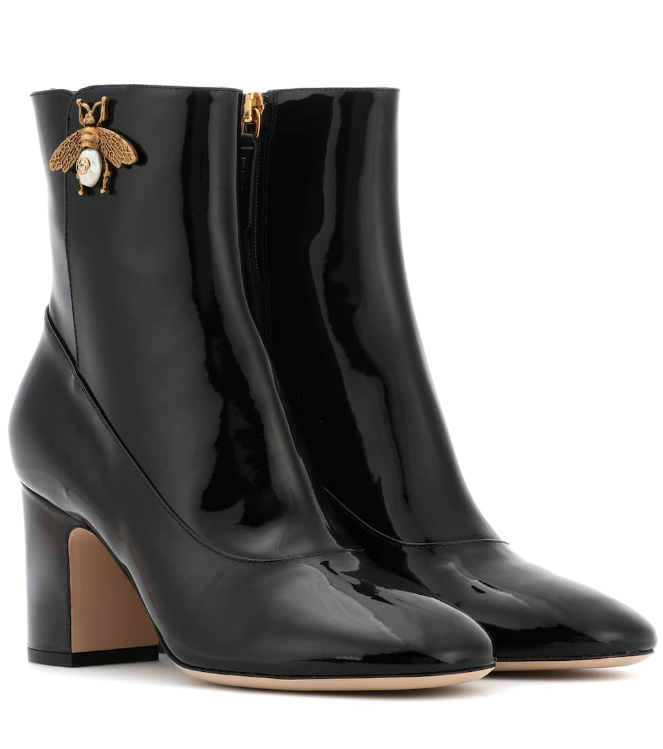 gucci bee ankle boots