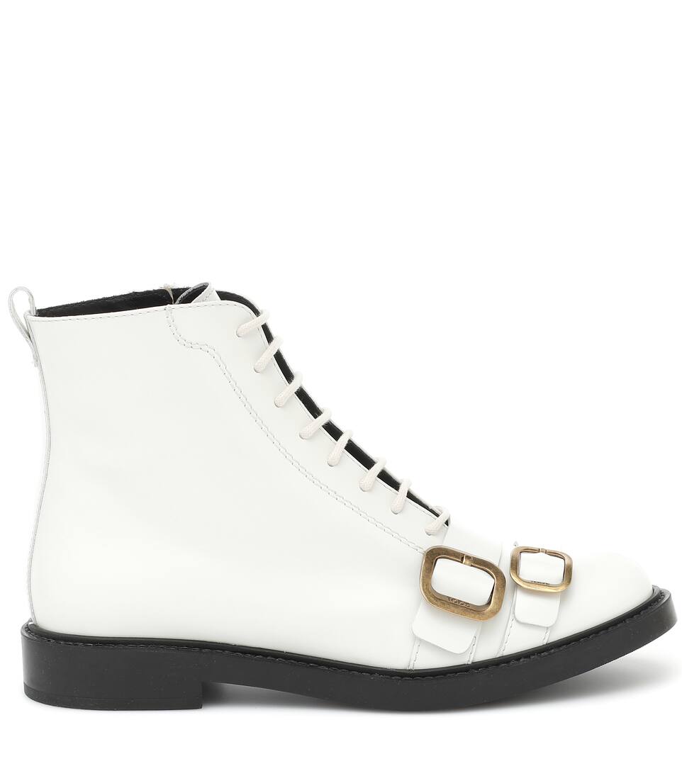 Tod's Embellished leather boots Mytheresa