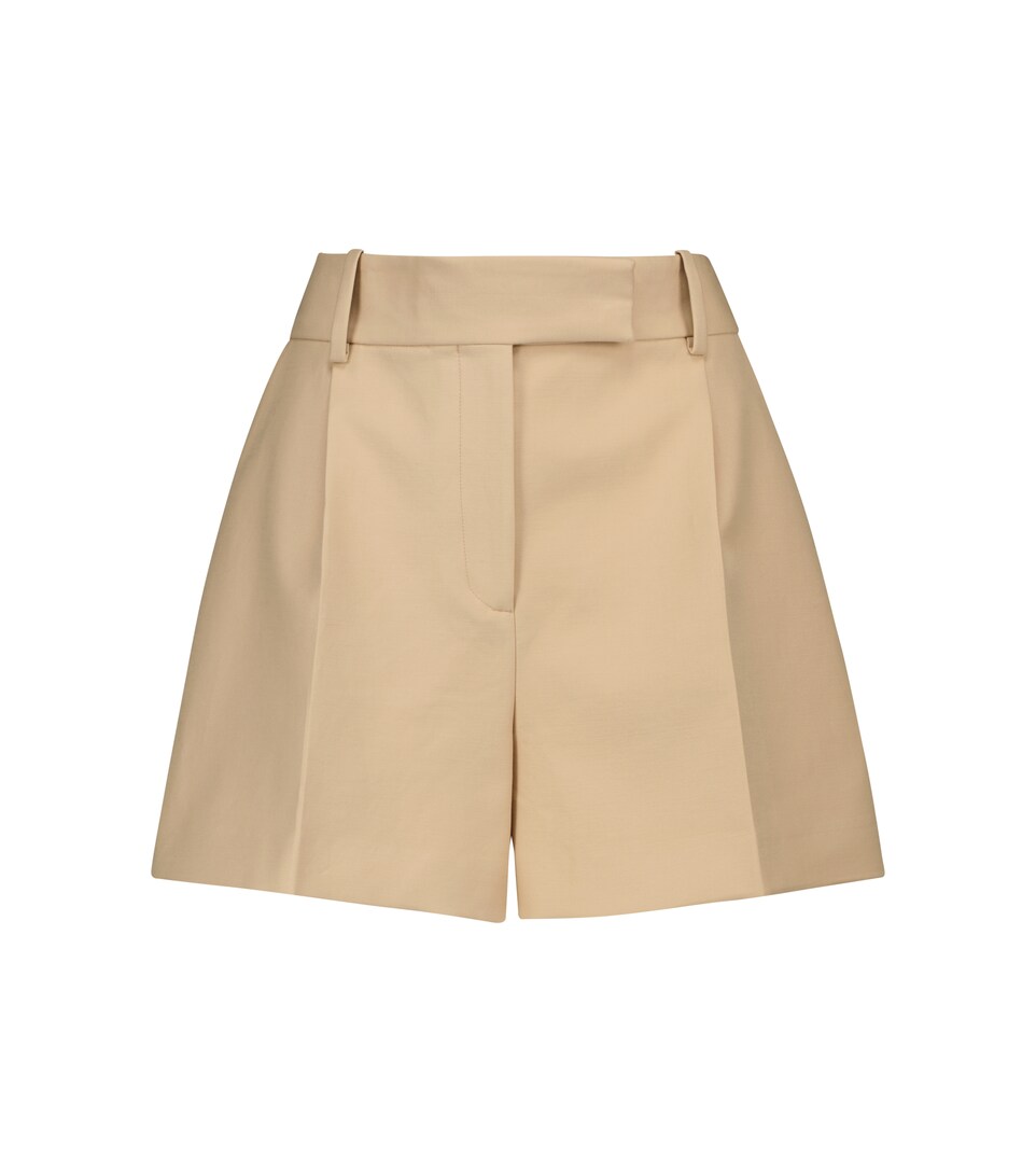 Khaite - Maarte high-rise cotton shorts 