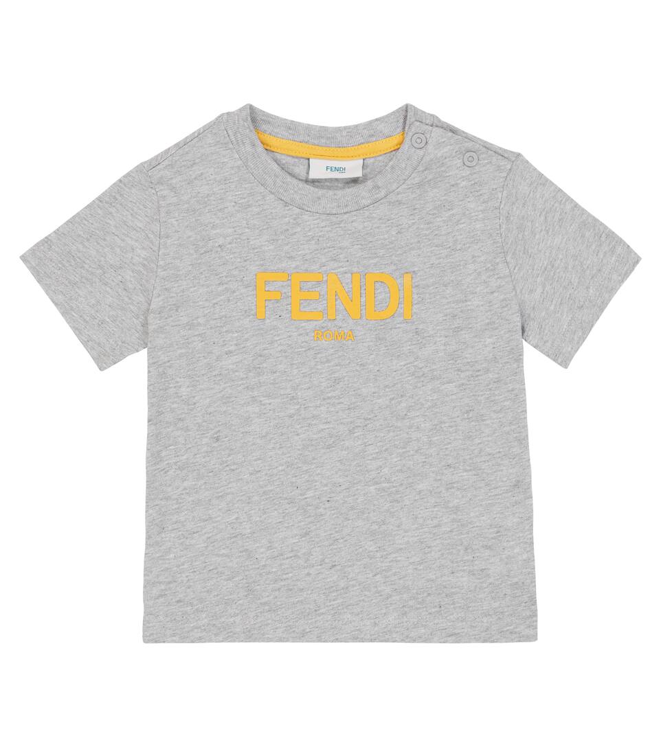 Fendi Kids Short Sleeved Cotton T Shirt Mytheresa