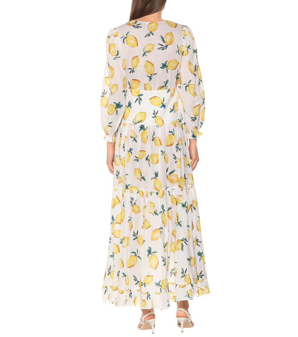 miro wrap maxi dress