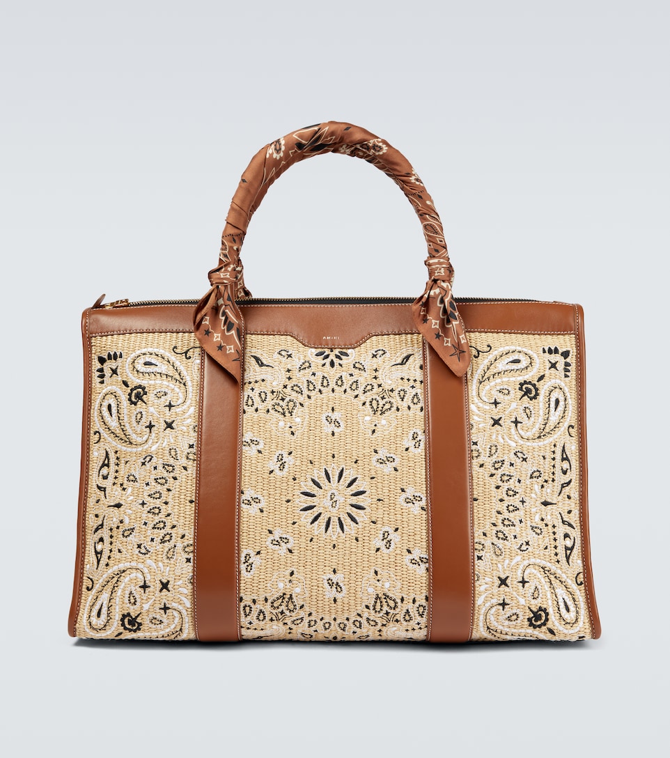 Amiri - Borsa da viaggio in canvas a bandana | Mytheresa