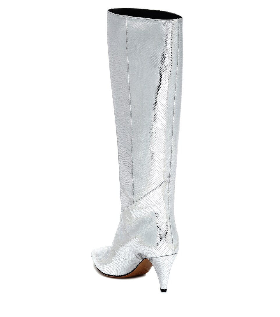 isabel marant silver boots