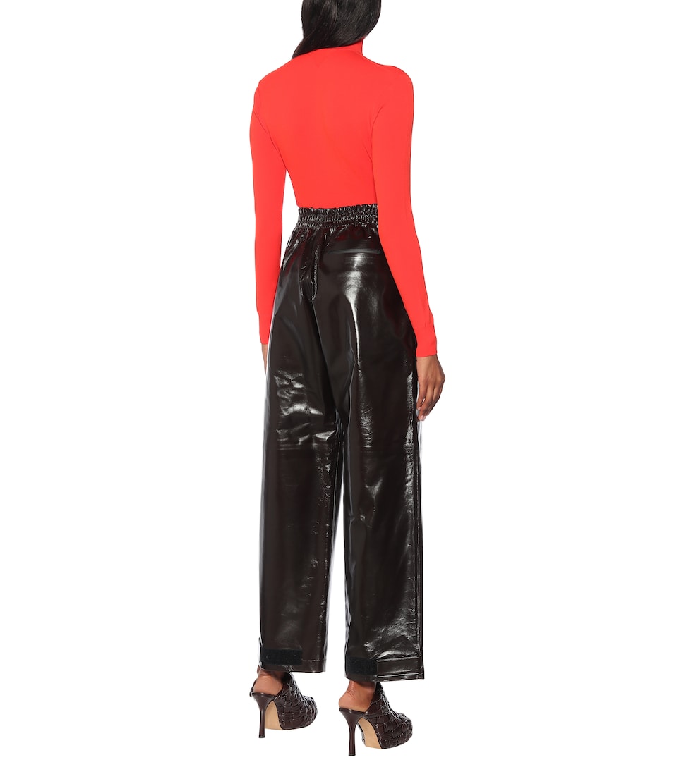 High-Rise Wide-Leg Leather Pants - Bottega Veneta | Mytheresa