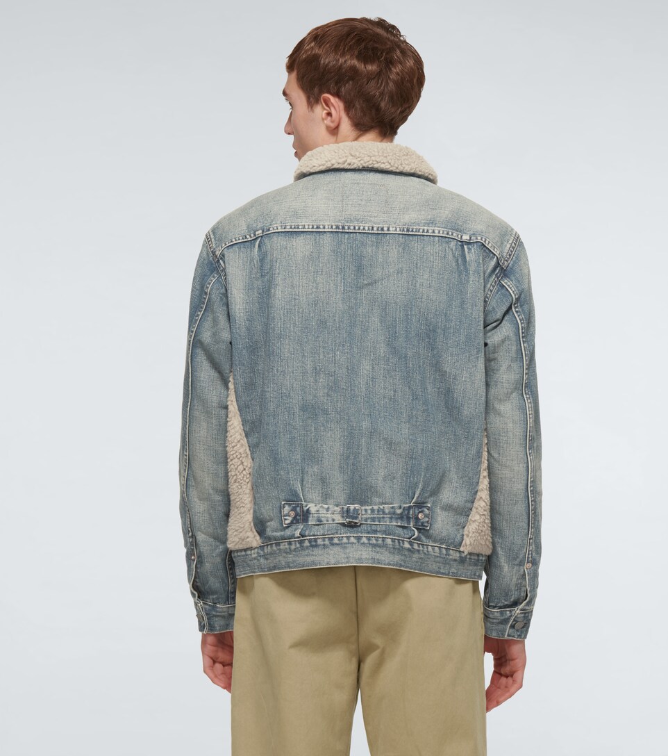 RRL - Denim and shearling jacket 