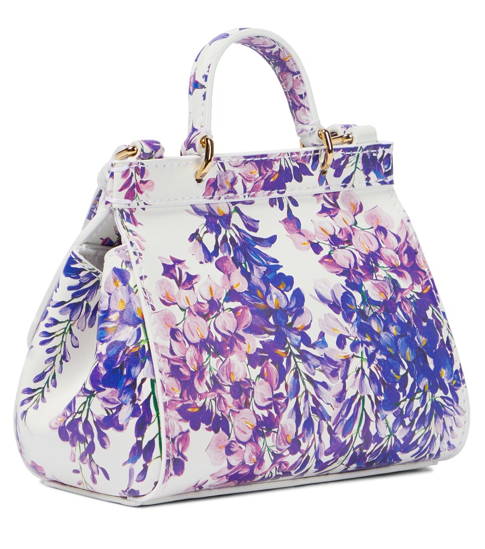 floral leather crossbody bag