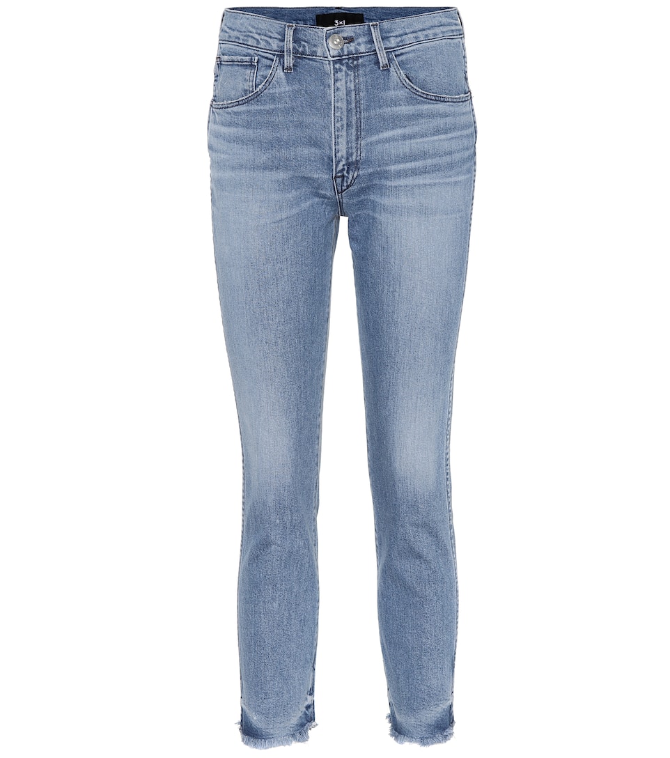 3x1 w3 straight authentic crop jeans