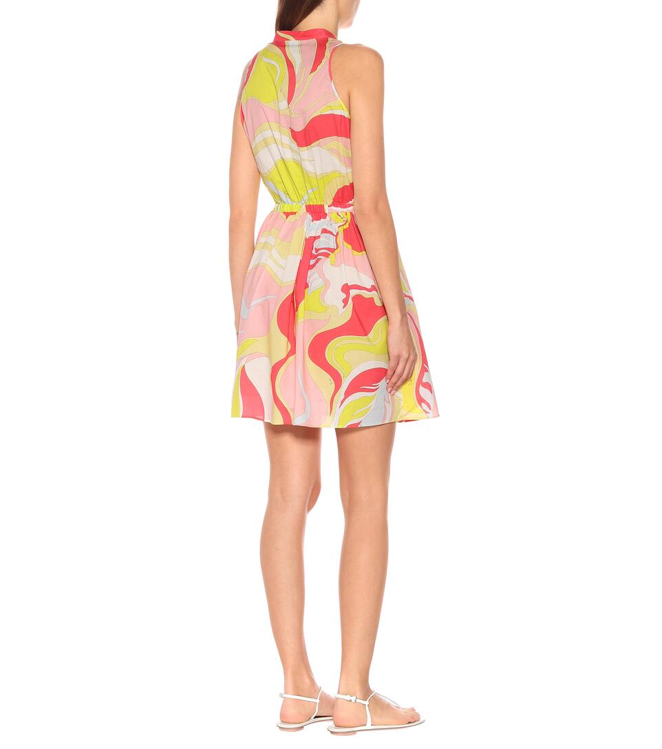 Pucci Robe Emilio Imprimée En Beach Coton srdhxtCQB