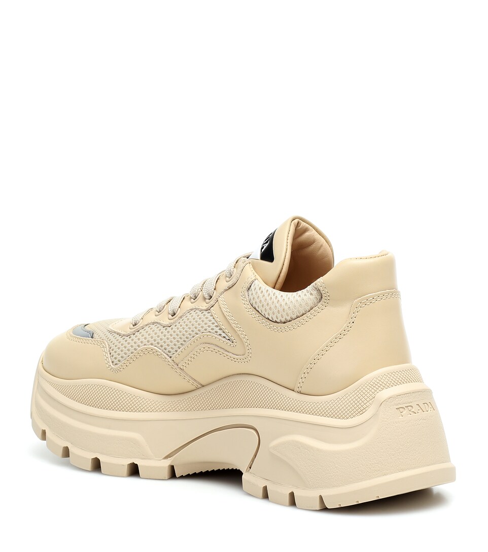 prada centaurus leather sneakers
