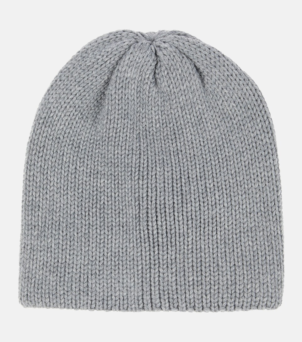 Moncler Grenoble, Wool Beanie, Women, Grey, Unisize, Hats, Wool