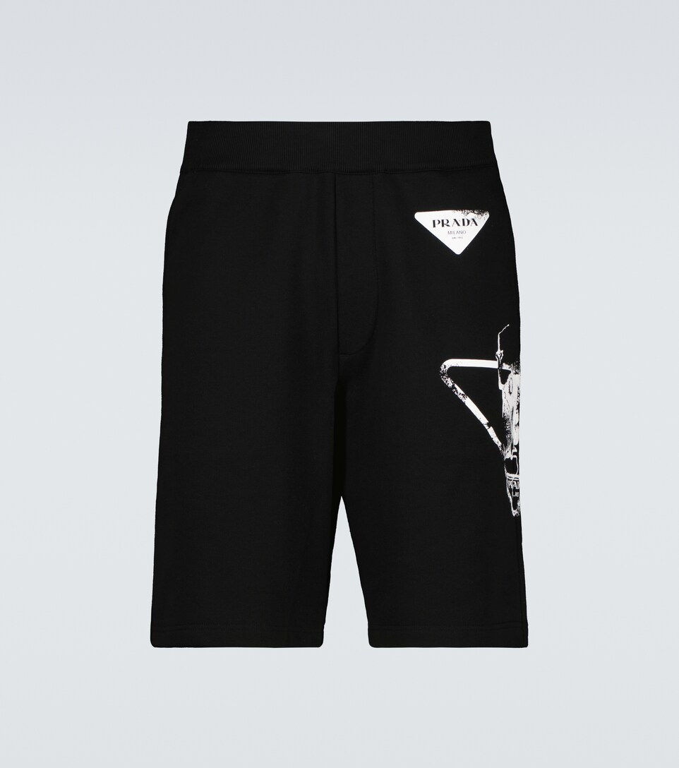 Prada - Cotton jersey Bermuda shorts 