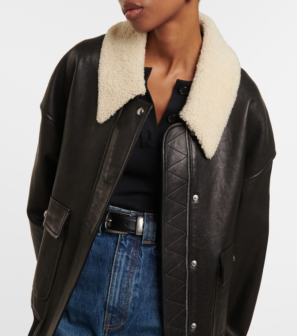 Khaite - Shellar shearling-trimmed 