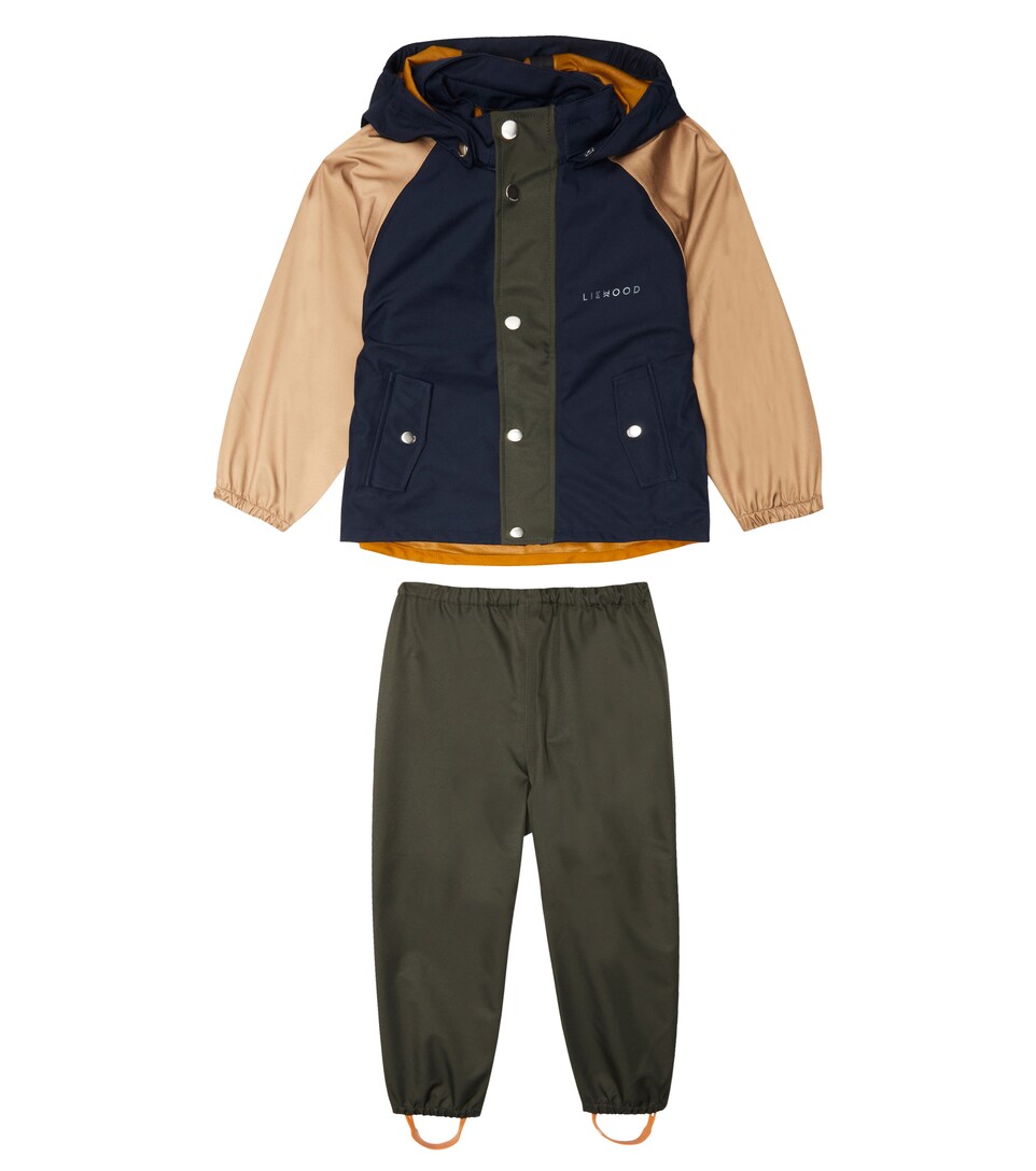 Liewood Kids, Dakota Jacket and Ski Salopettes Set, Boys, Multicolor, Y 6, Boys' Outfits, Materialmix