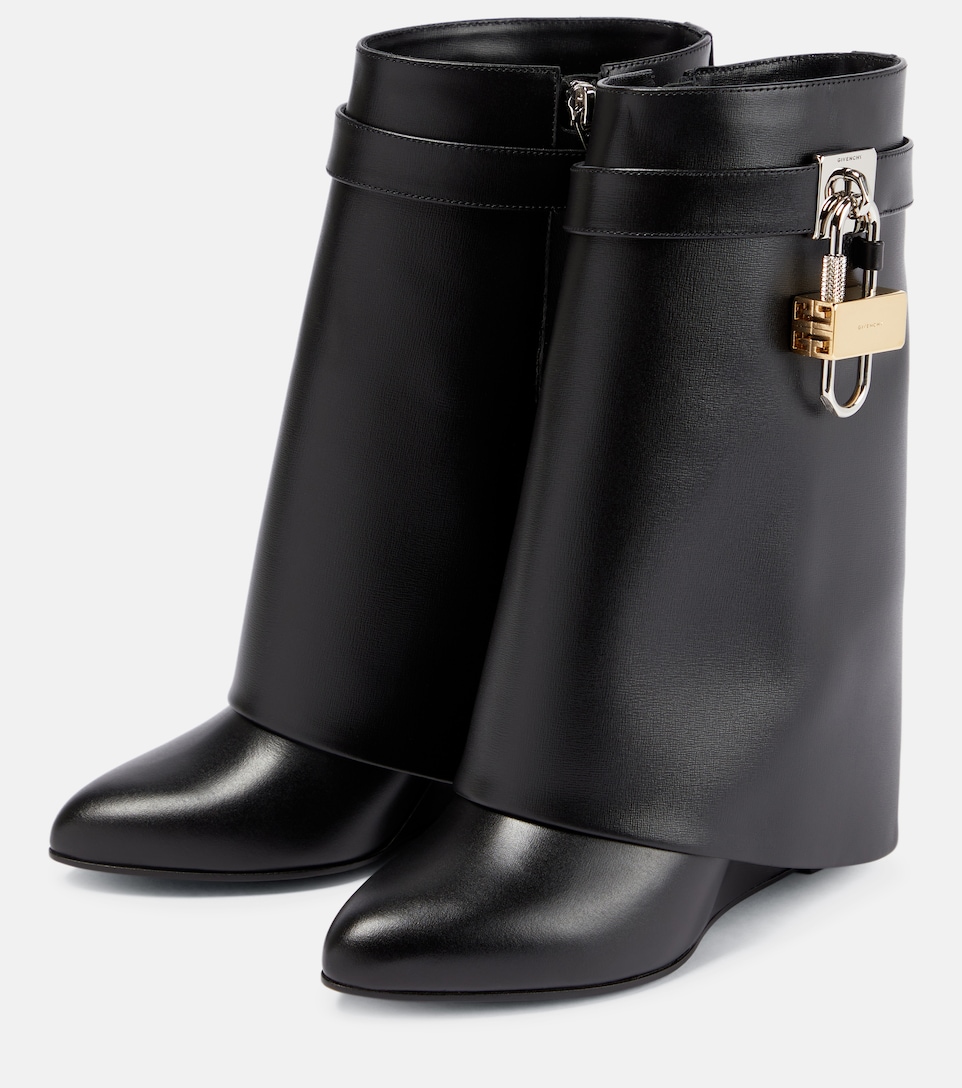 Givenchy - Shark Lock leather ankle 