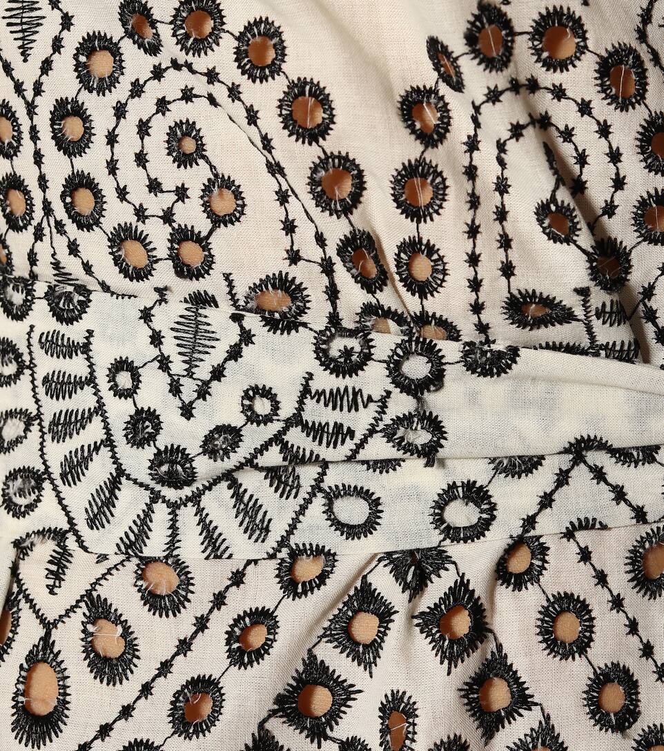 Midi Lisa Marie Fernandez Cotone In Abito Ricami Con vN80nOmw