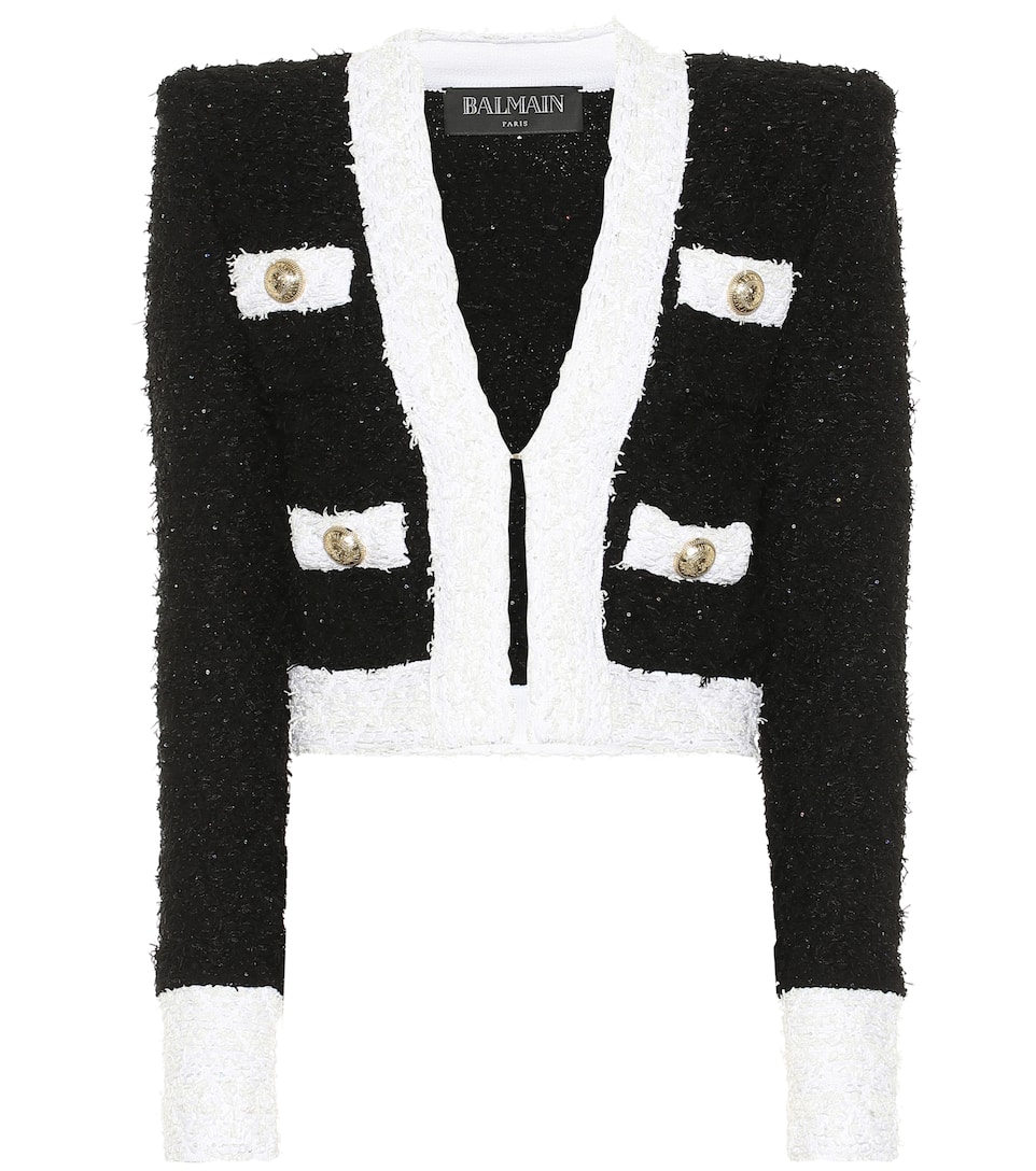 BALMAIN Jacke aus Bouclé