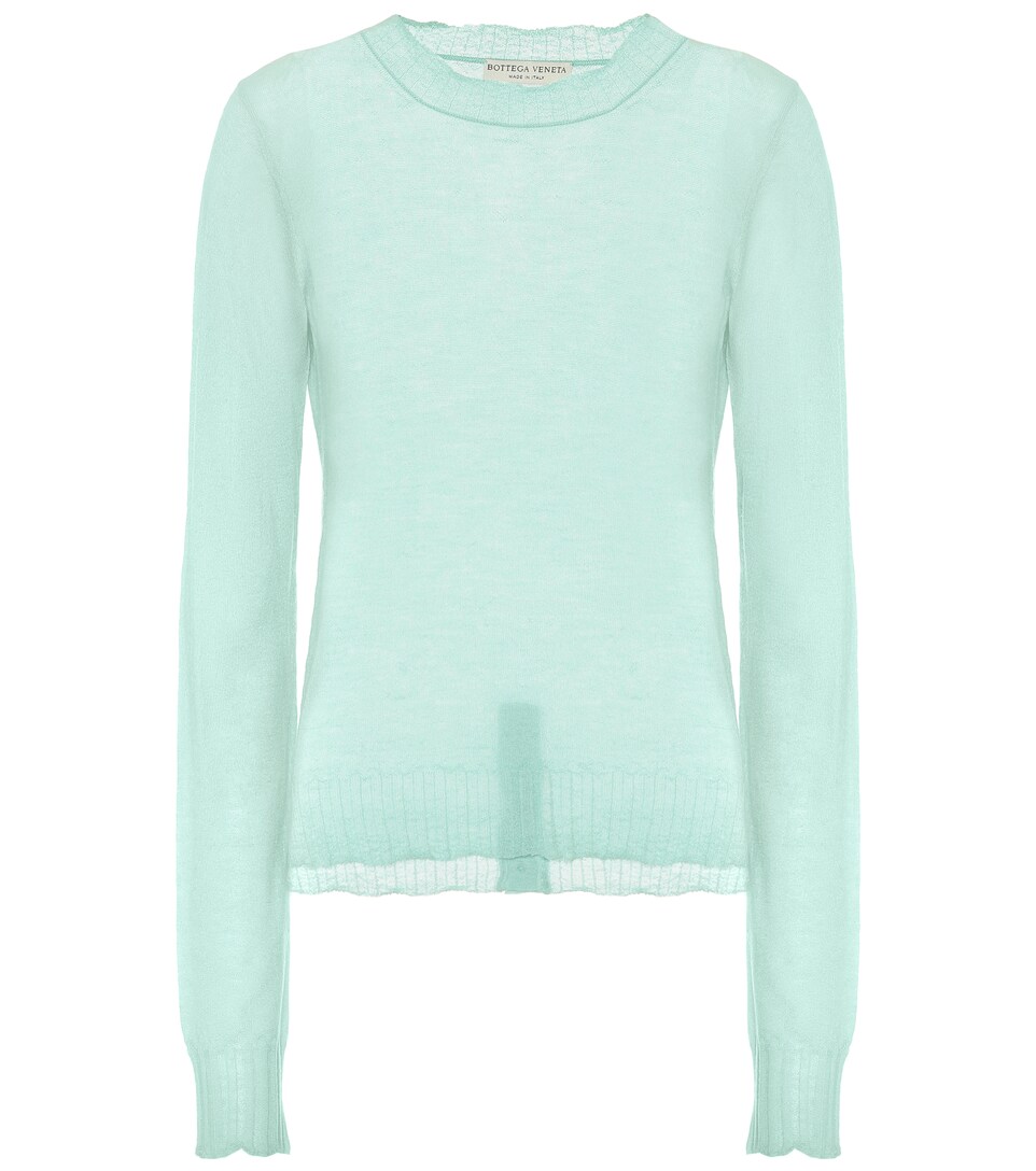 mint cashmere sweater