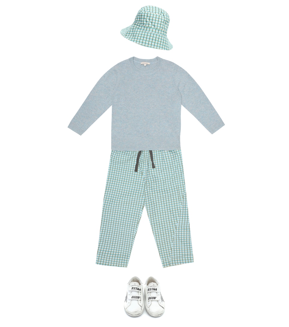 Wembley checked cotton bucket hat 
