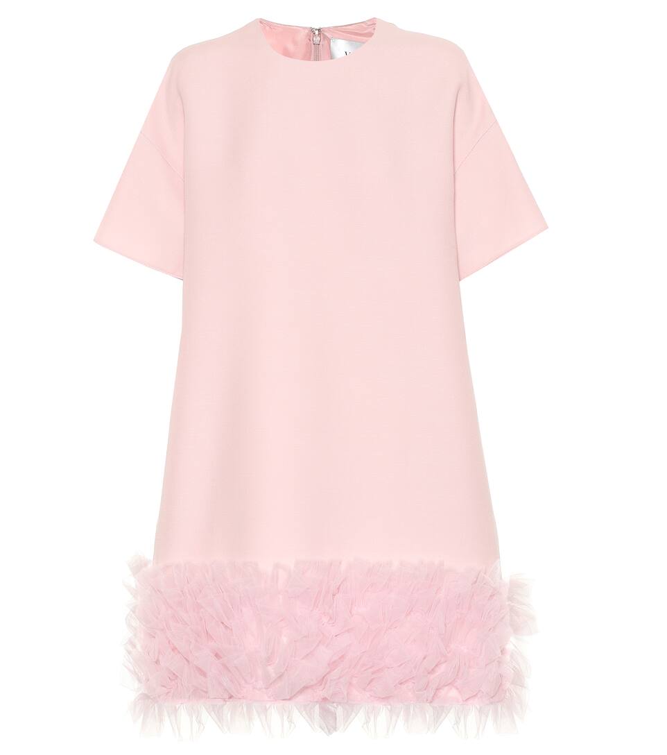 En LaineSoie Valentino Robe Et Brodée Tulle rshCxtdQ