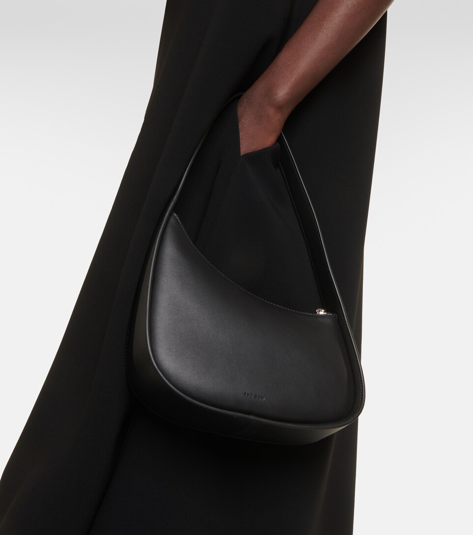 the row half moon leather shoulder bolsa