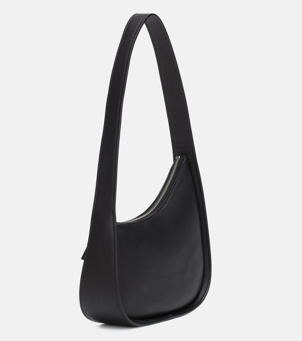 the row half moon leather shoulder bolsa