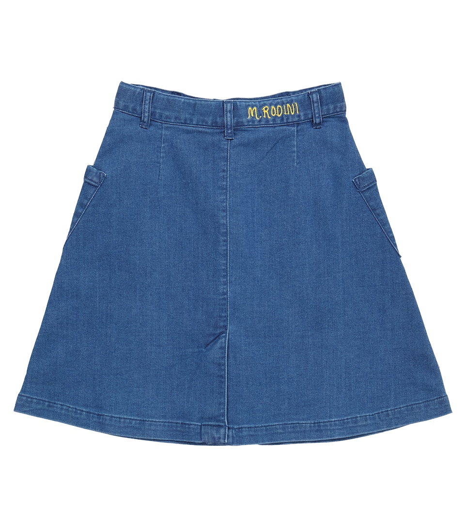 country road denim wrap mini skirt